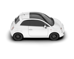 White modern car isolated on transparent background. 3d rendering - illustration png