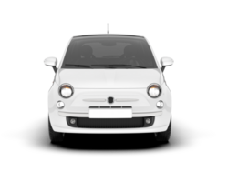 White luxury car isolated on transparent background. 3d rendering - illustration png