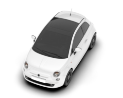 vit modern bil isolerat på transparent bakgrund. 3d tolkning - illustration png