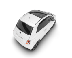 White luxury car isolated on transparent background. 3d rendering - illustration png