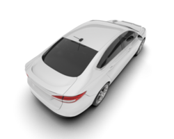 blanco moderno coche aislado en transparente antecedentes. 3d representación - ilustración png