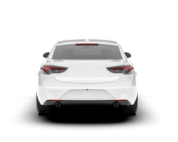 branco moderno carro isolado em transparente fundo. 3d Renderização - ilustração png