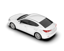 branco moderno carro isolado em transparente fundo. 3d Renderização - ilustração png