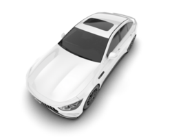 blanc moderne voiture isolé sur transparent Contexte. 3d le rendu - illustration png