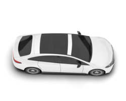 blanc moderne voiture isolé sur transparent Contexte. 3d le rendu - illustration png