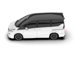 blanc moderne voiture isolé sur transparent Contexte. 3d le rendu - illustration png