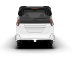 White modern car isolated on transparent background. 3d rendering - illustration png