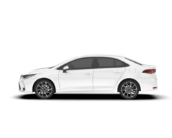 wit modern auto geïsoleerd Aan transparant achtergrond. 3d renderen - illustratie png