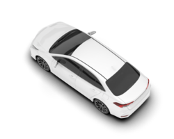 Weiß modern Auto isoliert auf transparent Hintergrund. 3d Rendern - - Illustration png