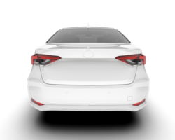 blanc moderne voiture isolé sur transparent Contexte. 3d le rendu - illustration png