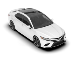 blanc moderne voiture isolé sur transparent Contexte. 3d le rendu - illustration png