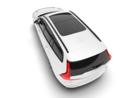 blanco moderno coche aislado en transparente antecedentes. 3d representación - ilustración png