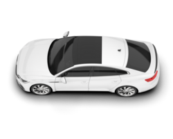 blanc moderne voiture isolé sur transparent Contexte. 3d le rendu - illustration png