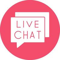 Live Chat Vector Icon Design