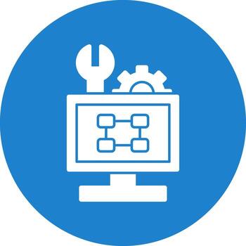 solución de problemas diagrama de flujo vector icono diseño