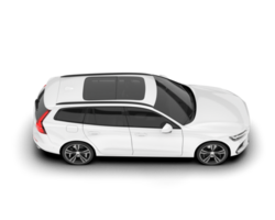 blanco moderno coche aislado en transparente antecedentes. 3d representación - ilustración png