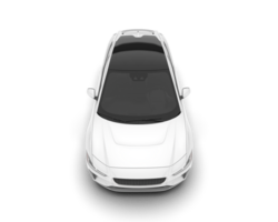 blanc ville voiture isolé sur transparent Contexte. 3d le rendu - illustration png