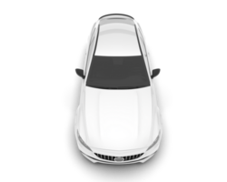 wit stad auto geïsoleerd Aan transparant achtergrond. 3d renderen - illustratie png
