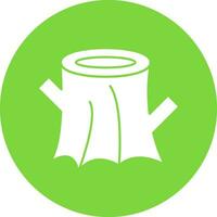 Tree stump Vector Icon Design