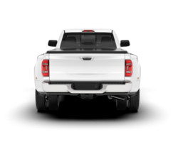 White pickup truck isolated on transparent background. 3d rendering - illustration png