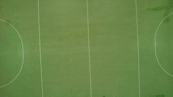 Aerial view from drone of football soccer field. 4k stock footage. video