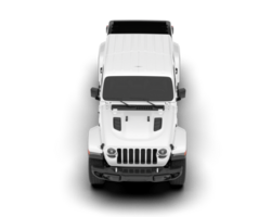 White pickup truck isolated on transparent background. 3d rendering - illustration png