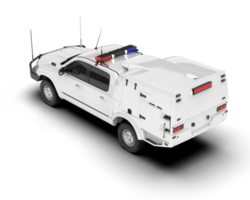 blanc ramasser un camion isolé sur transparent Contexte. 3d le rendu - illustration png