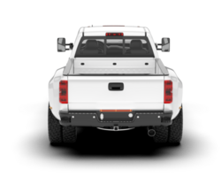 White pickup truck isolated on transparent background. 3d rendering - illustration png