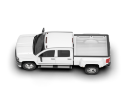 White pickup truck isolated on transparent background. 3d rendering - illustration png