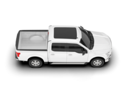 White pickup truck isolated on transparent background. 3d rendering - illustration png