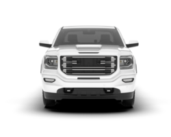 White pickup truck isolated on transparent background. 3d rendering - illustration png