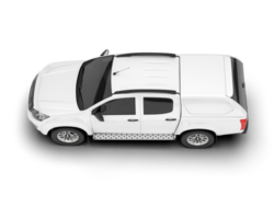 wit oppakken vrachtauto geïsoleerd Aan transparant achtergrond. 3d renderen - illustratie png
