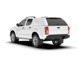 White pickup truck isolated on transparent background. 3d rendering - illustration png