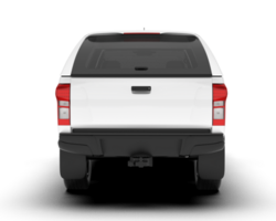 White pickup truck isolated on transparent background. 3d rendering - illustration png