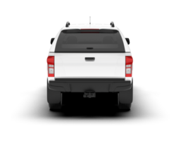 White pickup truck isolated on transparent background. 3d rendering - illustration png