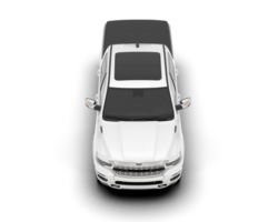 White pickup truck isolated on transparent background. 3d rendering - illustration png