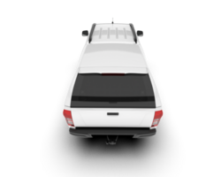 White pickup truck isolated on transparent background. 3d rendering - illustration png