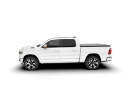 White pickup truck isolated on transparent background. 3d rendering - illustration png