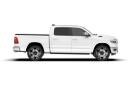 White pickup truck isolated on transparent background. 3d rendering - illustration png