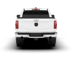 White pickup truck isolated on transparent background. 3d rendering - illustration png