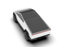 White pickup truck isolated on transparent background. 3d rendering - illustration png