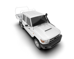 Weiß abholen LKW isoliert auf transparent Hintergrund. 3d Rendern - - Illustration png