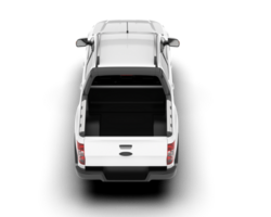 White pickup truck isolated on transparent background. 3d rendering - illustration png