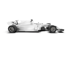 White sport car isolated on transparent background. 3d rendering - illustration png