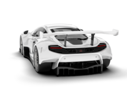Weiß Sport Auto isoliert auf transparent Hintergrund. 3d Rendern - - Illustration png