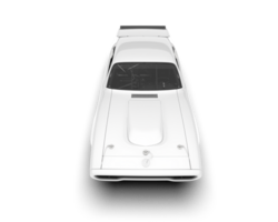 White sport car isolated on transparent background. 3d rendering - illustration png