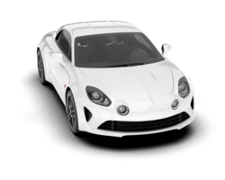 branco esporte carro isolado em transparente fundo. 3d Renderização - ilustração png