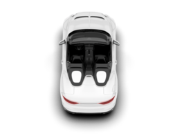 White sport car isolated on transparent background. 3d rendering - illustration png