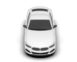 blanc sport voiture isolé sur transparent Contexte. 3d le rendu - illustration png