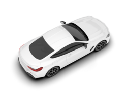 branco esporte carro isolado em transparente fundo. 3d Renderização - ilustração png